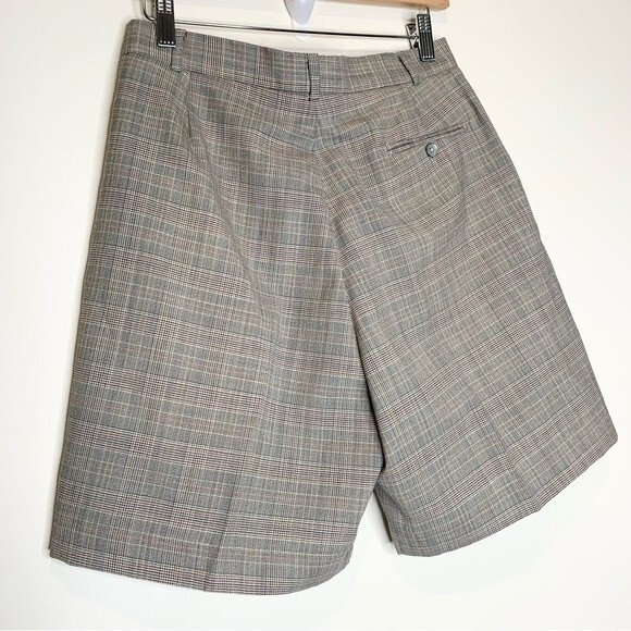 Vintage Fairway & Greene Italian Wool Plaid Modest High Waisted Golf Shorts - Picture 4 of 10